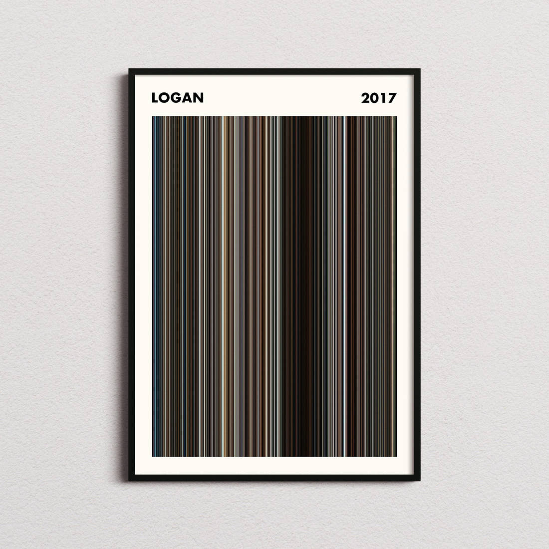 Logan Movie Barcode Poster - Simplified