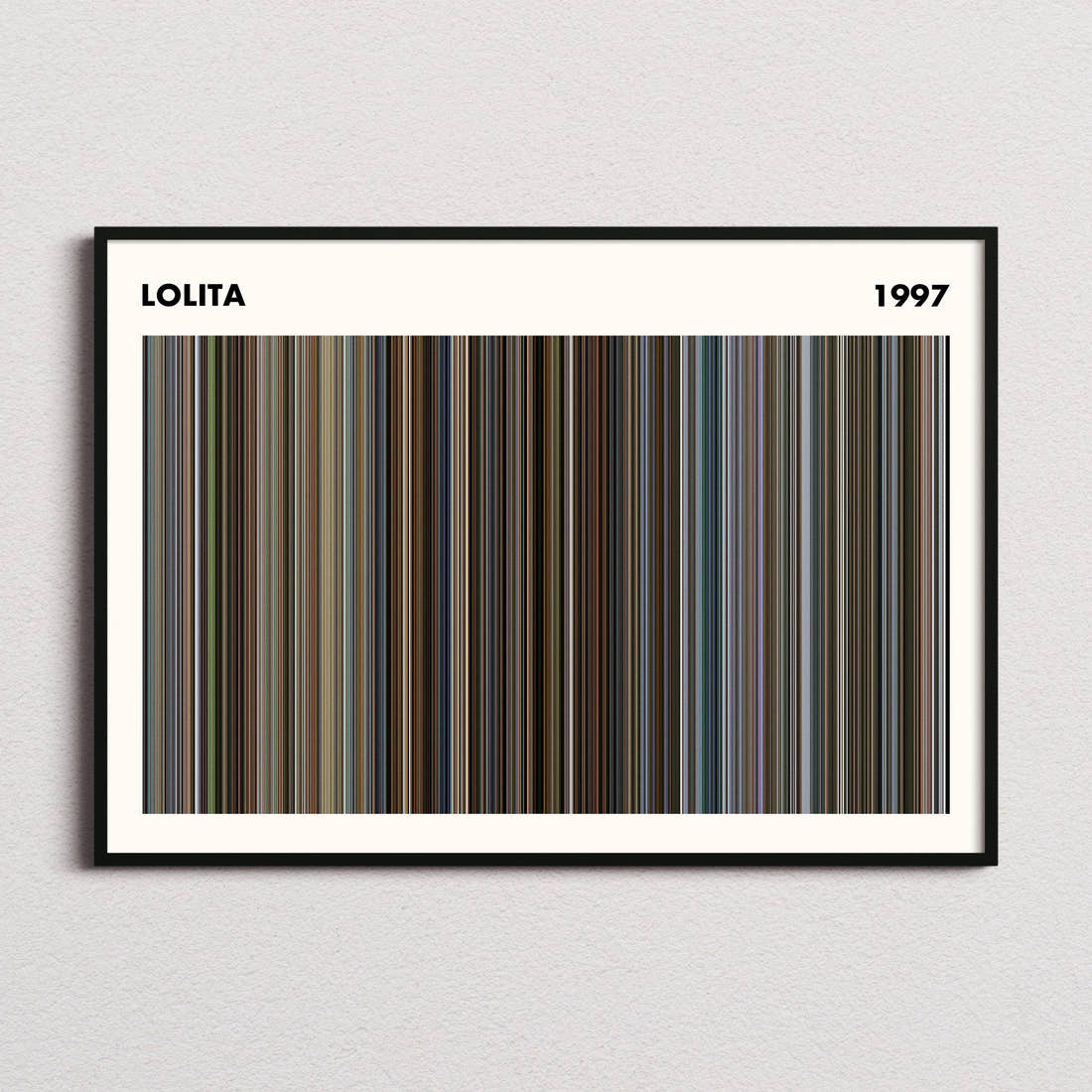 Lolita Movie Barcode Poster - Simplified