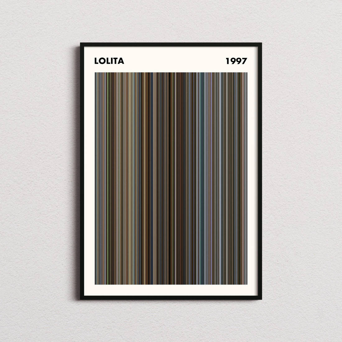 Lolita Movie Barcode Poster - Simplified