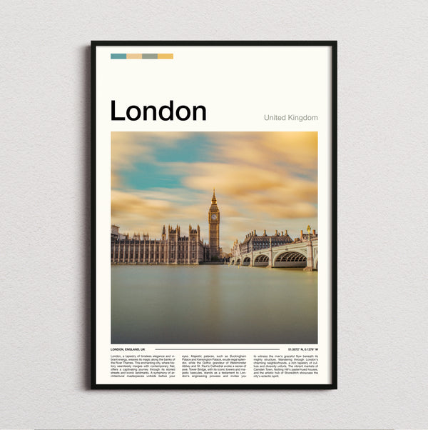 London - Houses Of Parliament - Travel Print