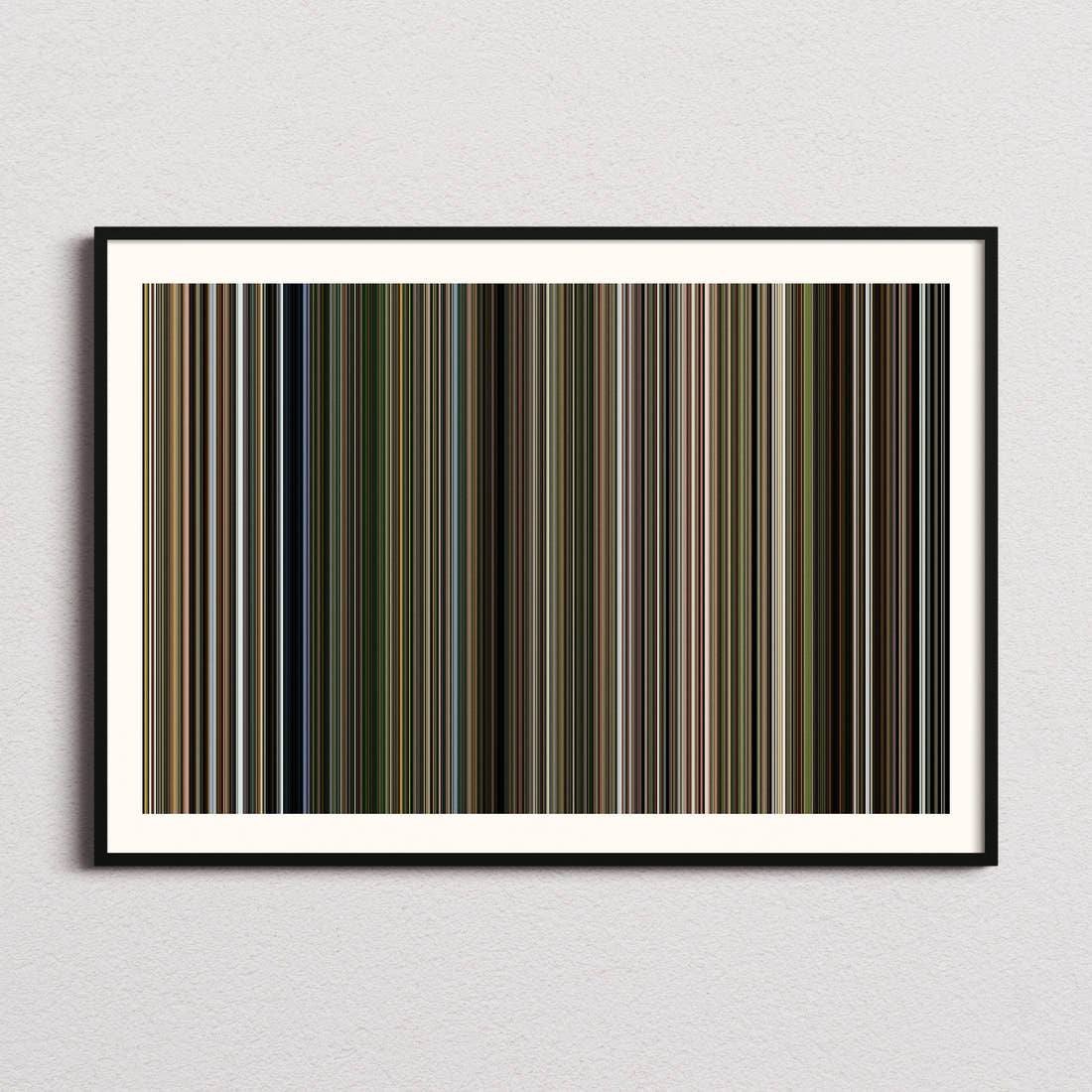 Lone Survivor Movie Barcode Poster - Barcode Only