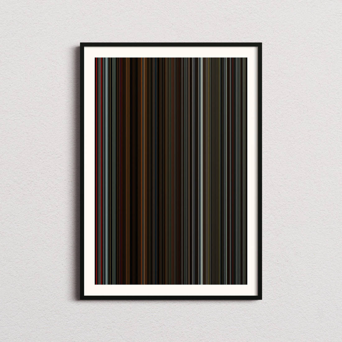 Longlegs Movie Barcode Poster - Barcode Only