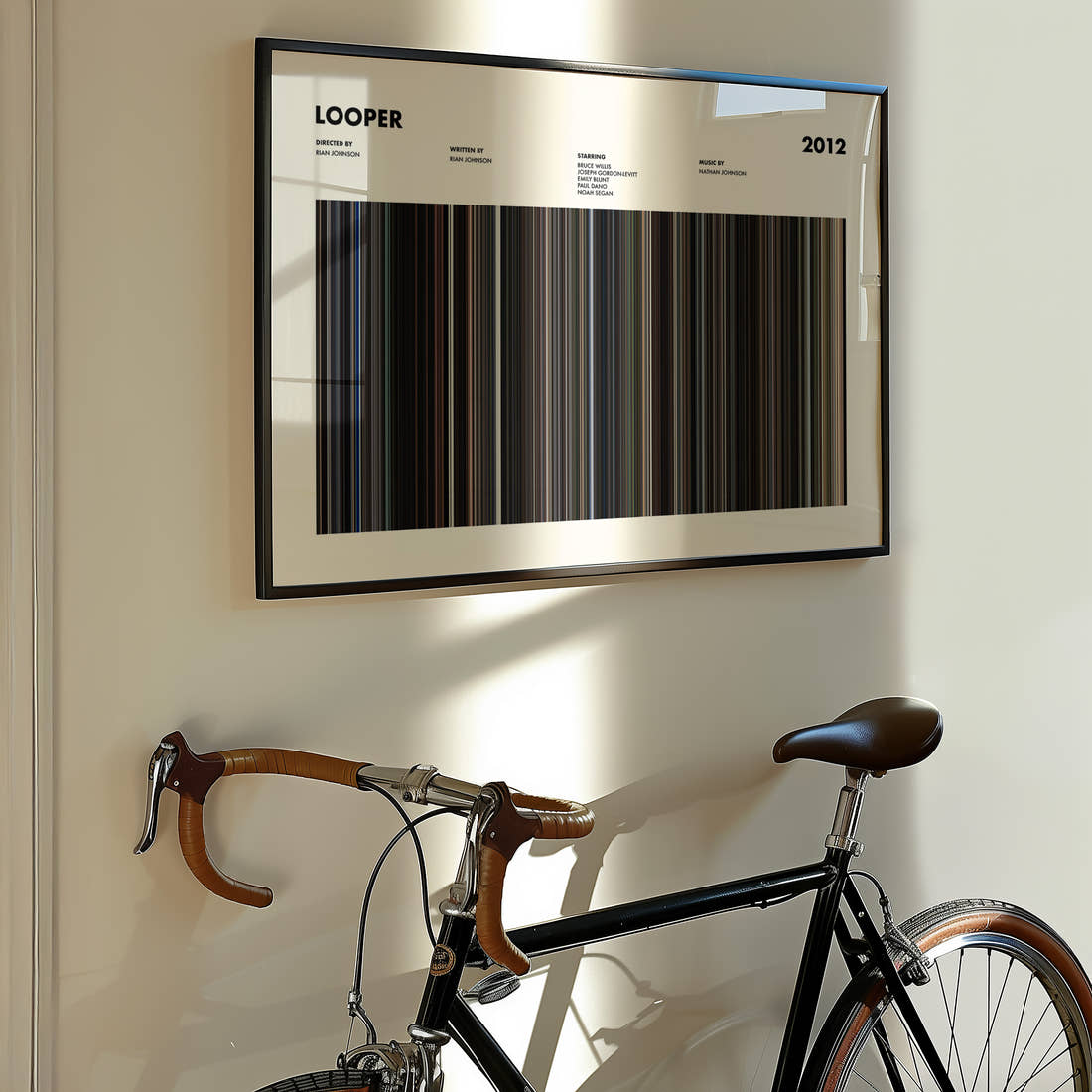 Looper Movie Barcode Poster