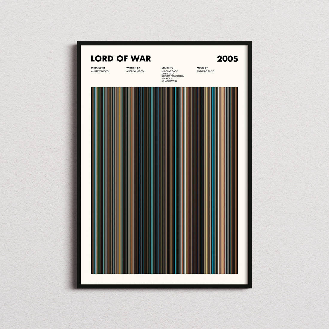 Lord of War Movie Barcode Poster