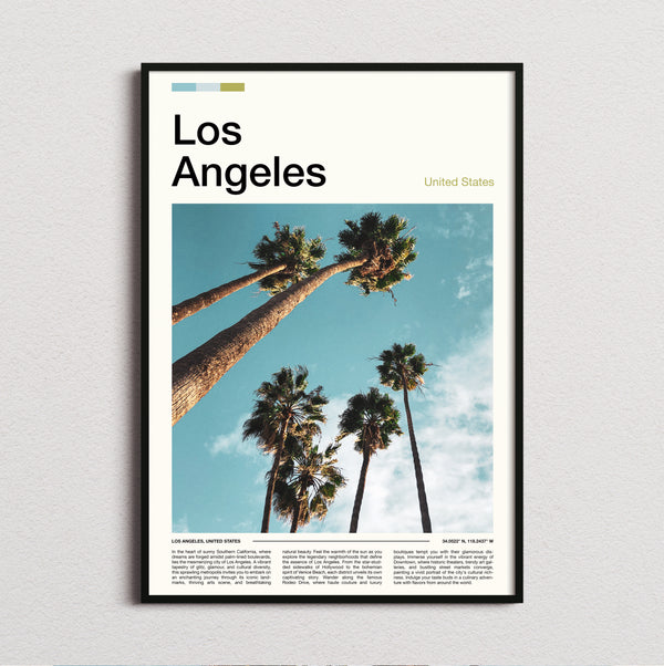Los Angeles - Palm Trees From Below - Travel Print