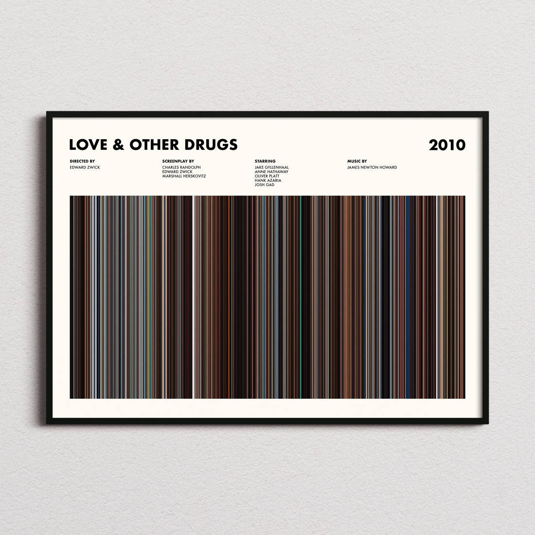 Love & Other Drugs Movie Barcode Poster