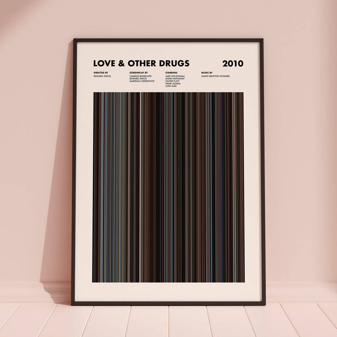 Love & Other Drugs Movie Barcode Poster