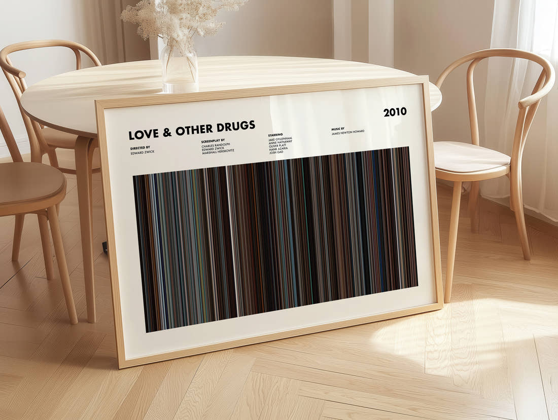 Love & Other Drugs Movie Barcode Poster
