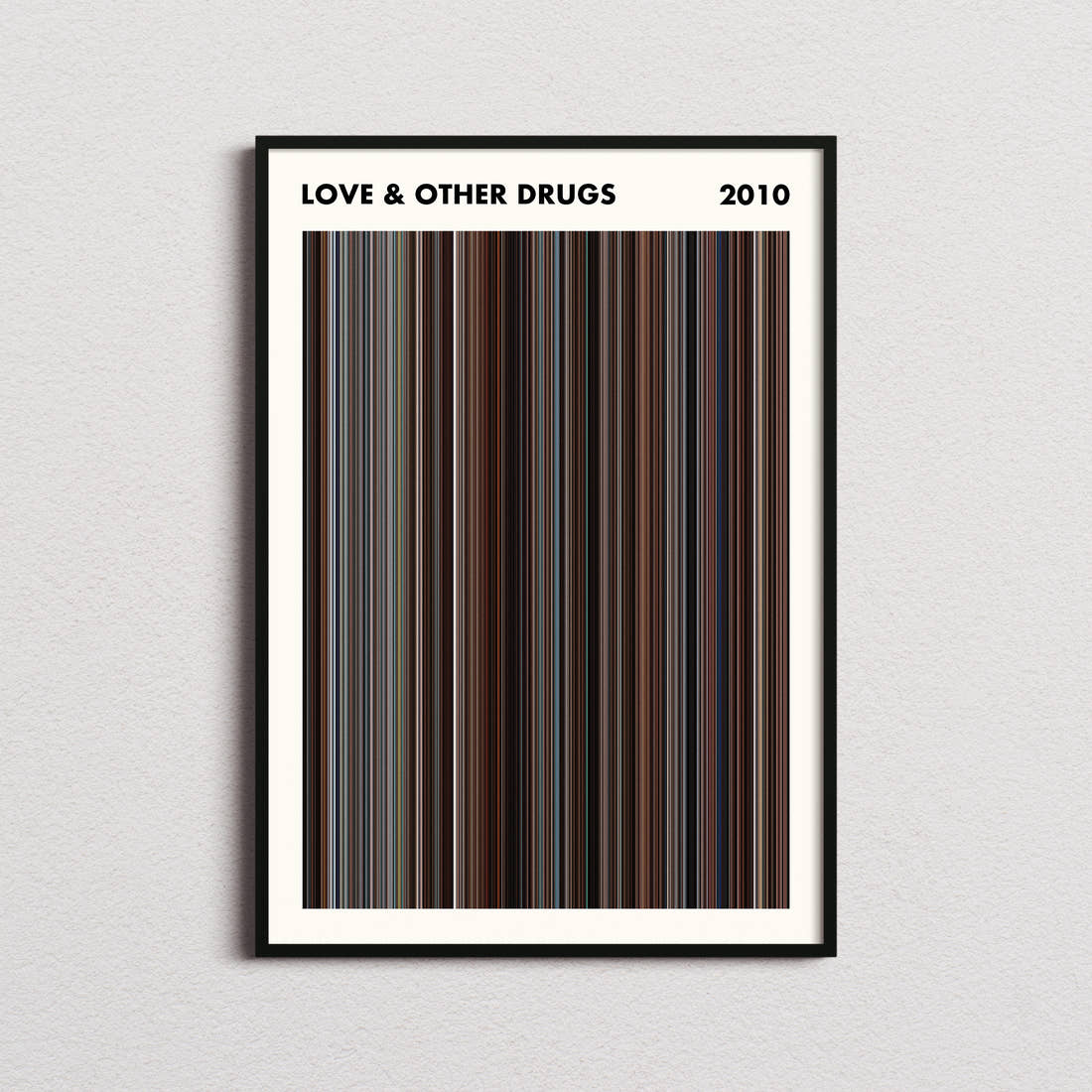 Love & Other Drugs Movie Barcode Poster - Simplified