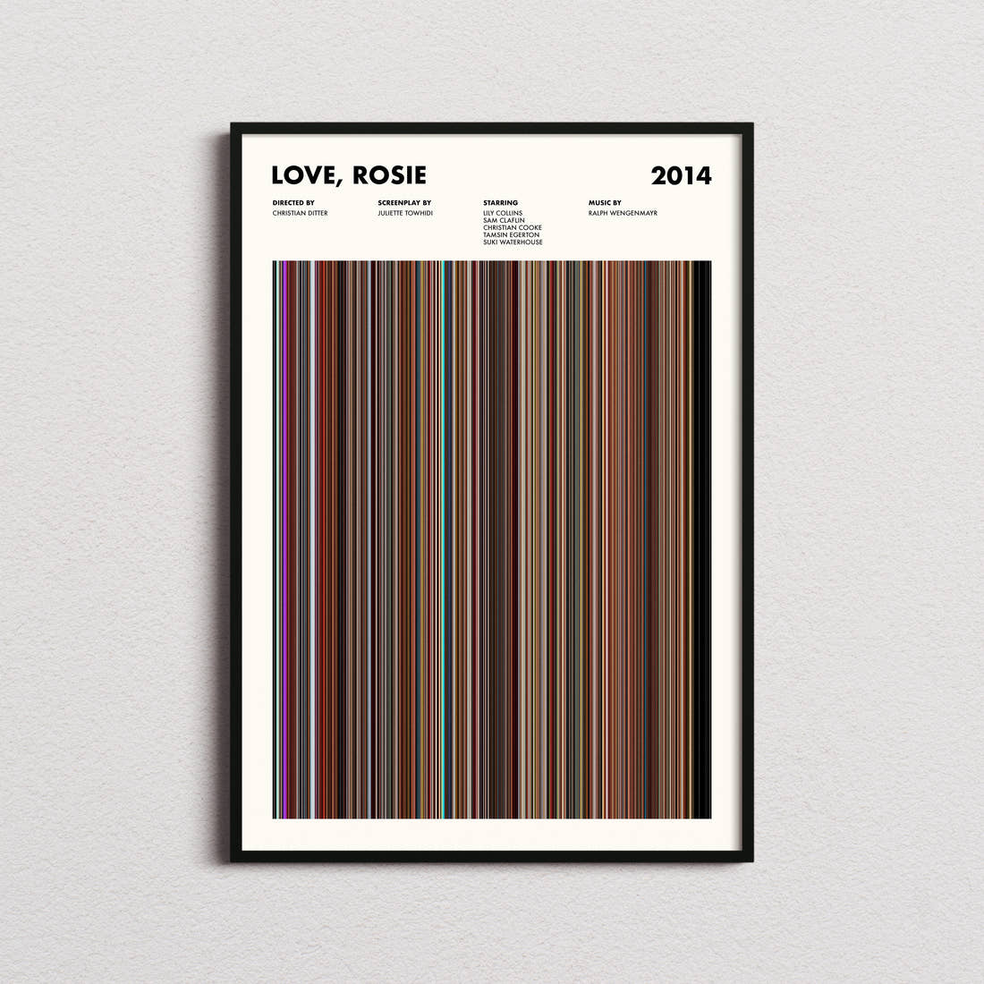 Love, Rosie Movie Barcode Poster