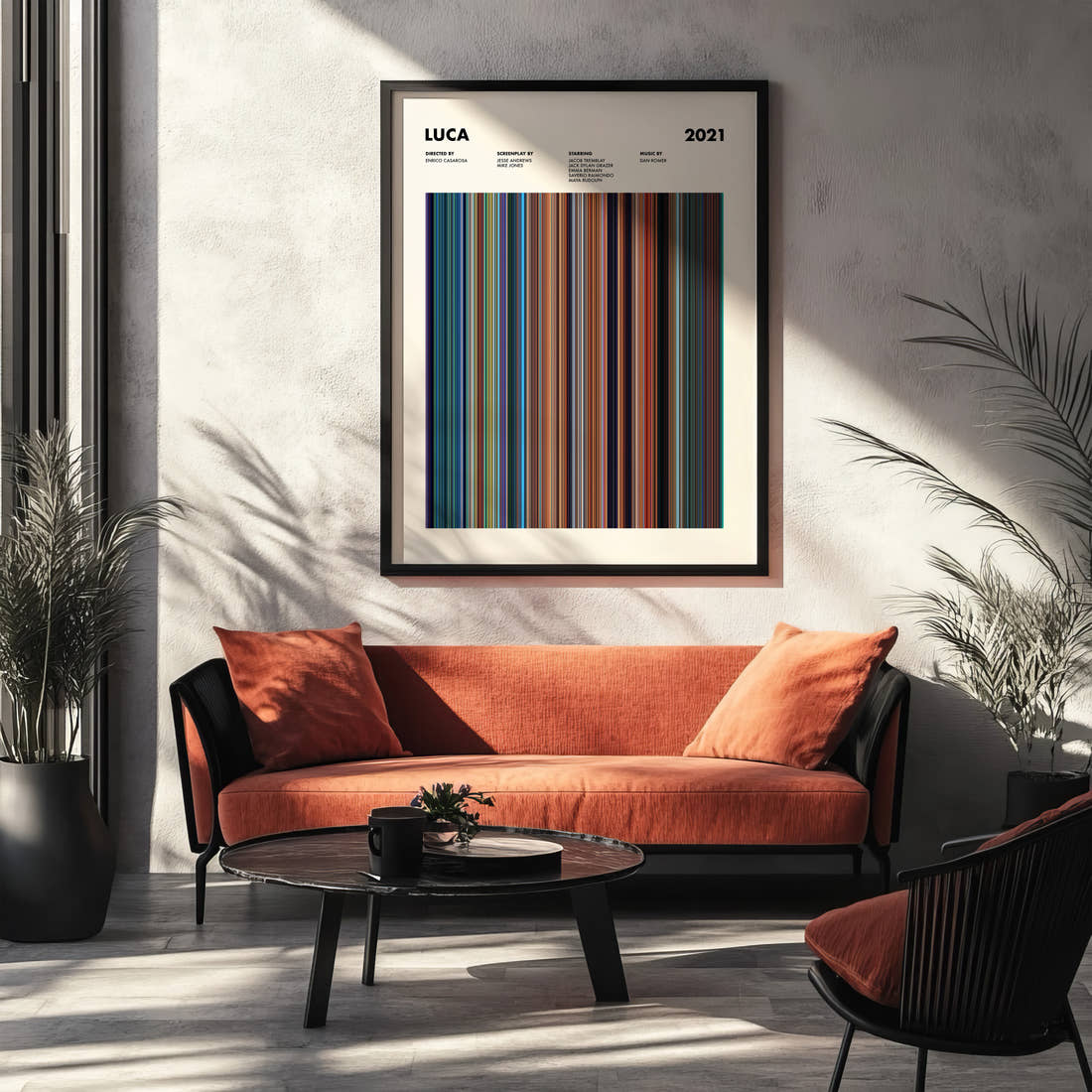 Luca Movie Barcode Poster