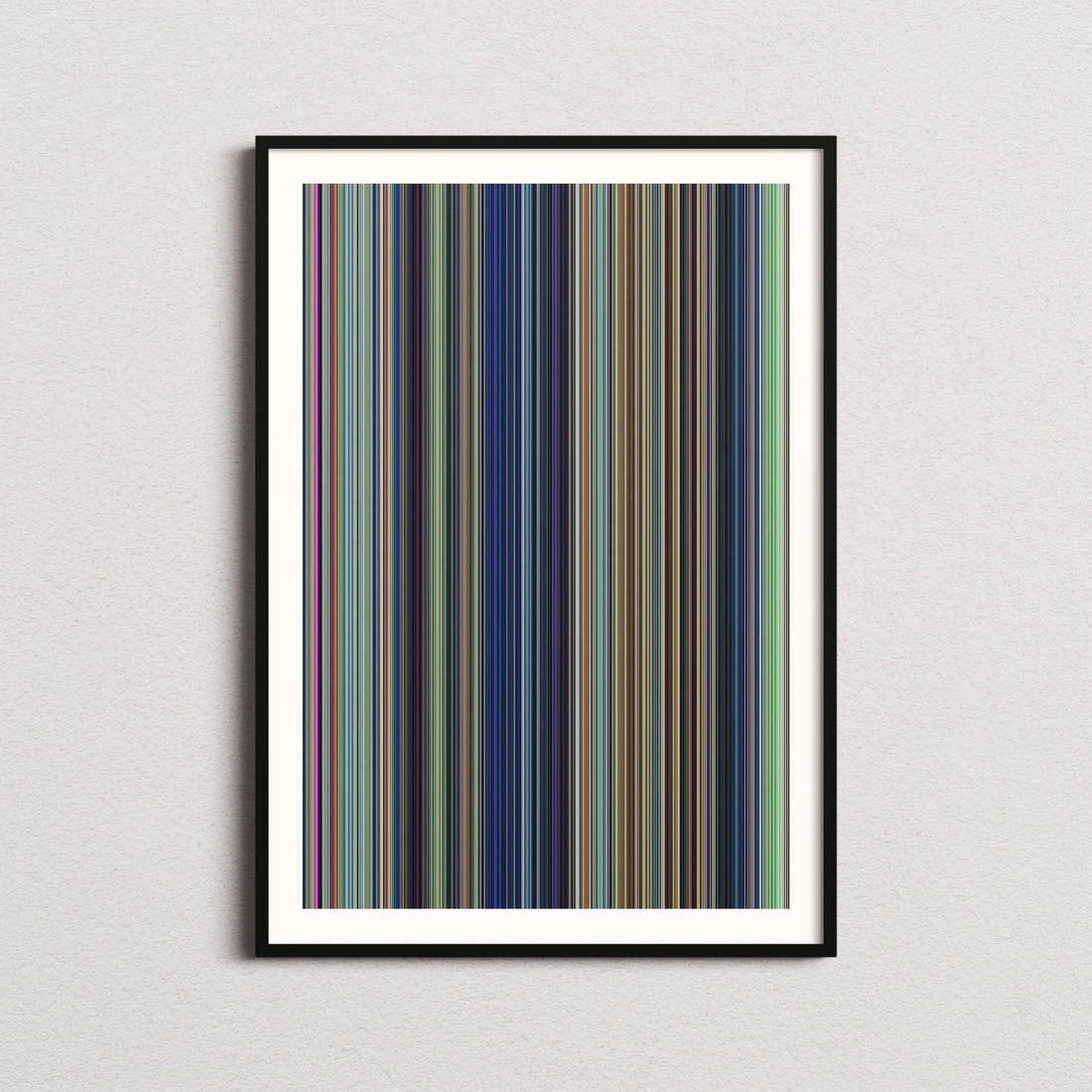 Lupin III: The Castle of Cagliostro Movie Barcode Poster - Barcode Only