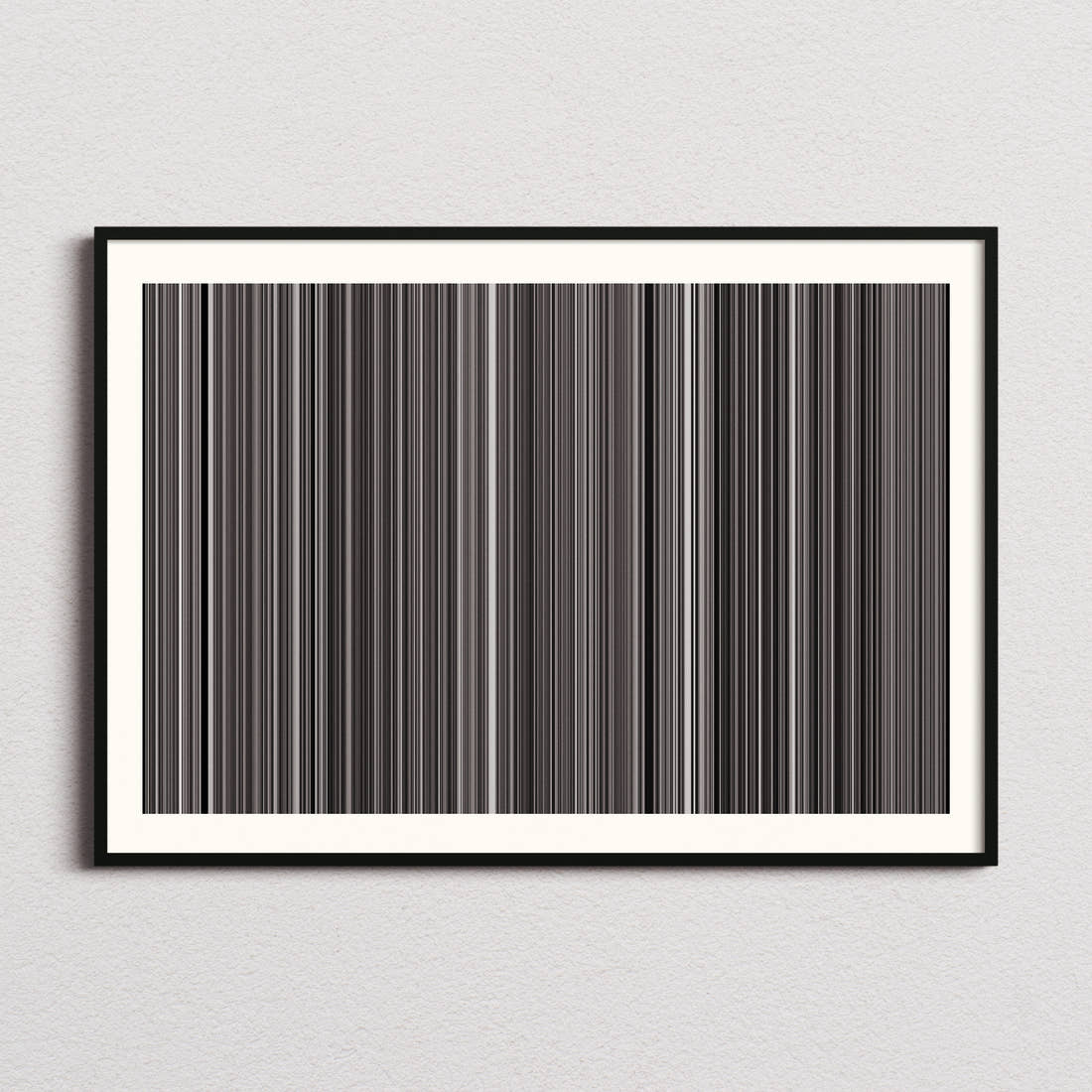 M Movie Barcode Poster - Barcode Only