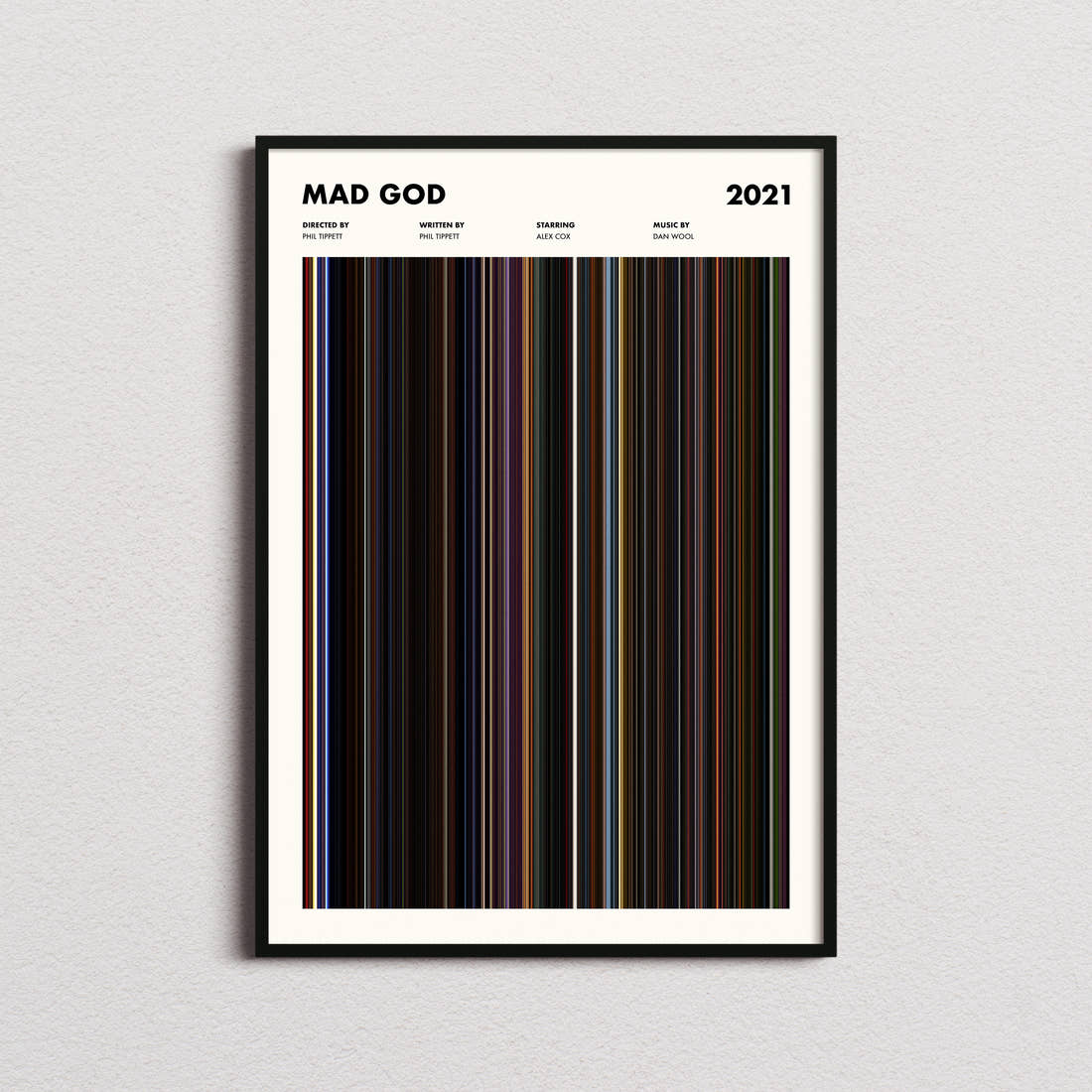 Mad God Movie Barcode Poster