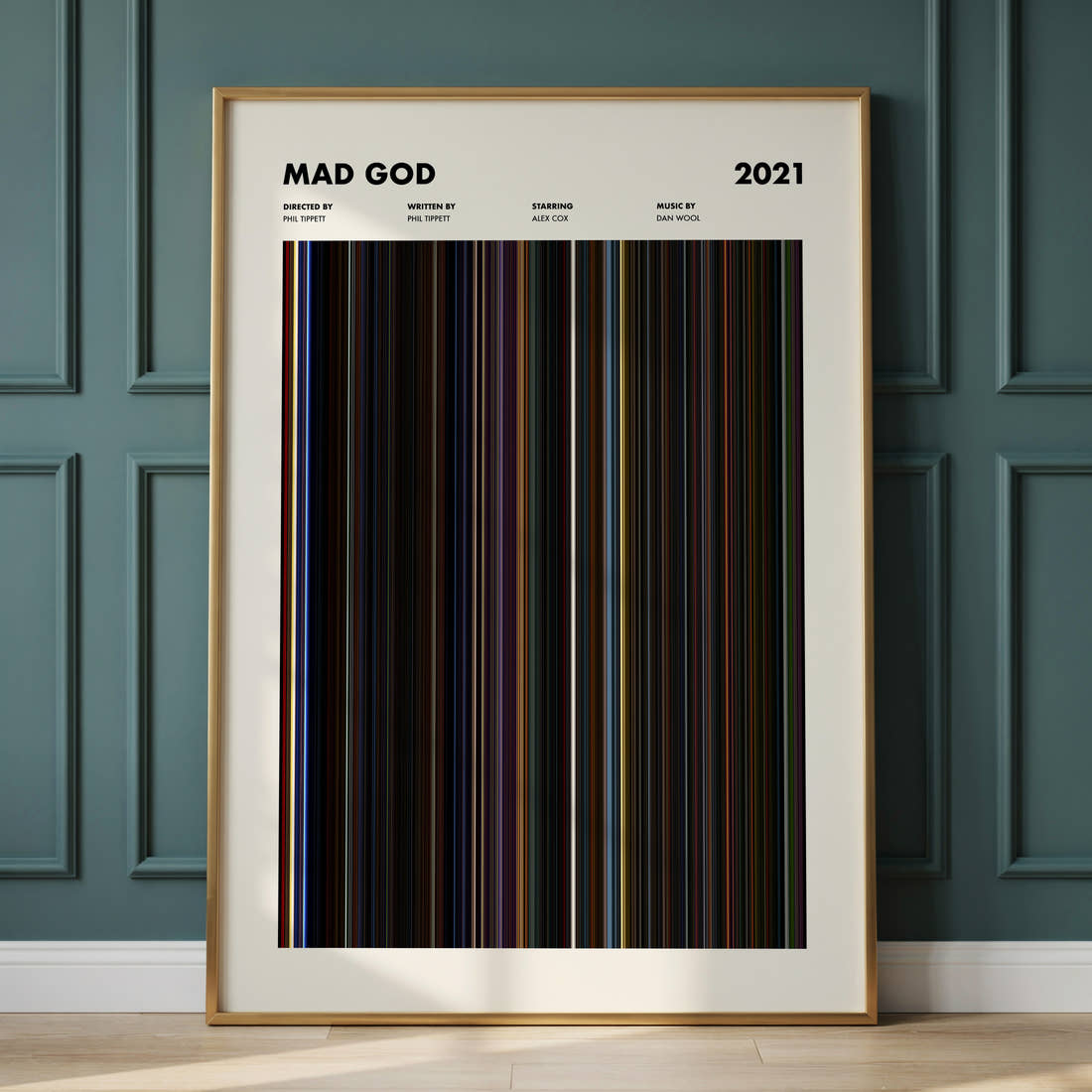 Mad God Movie Barcode Poster