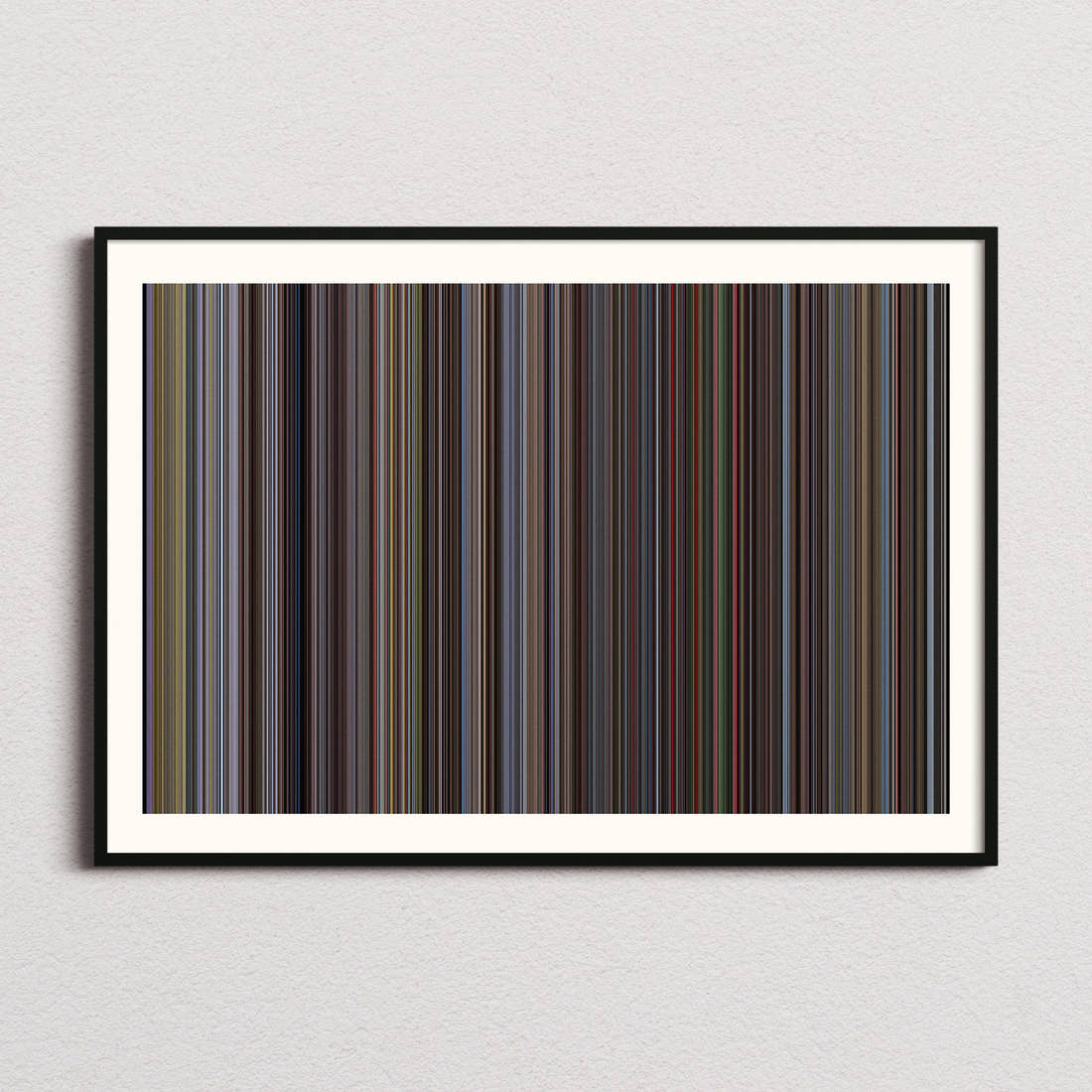 Mad Max 1979 Movie Barcode Poster - Barcode Only