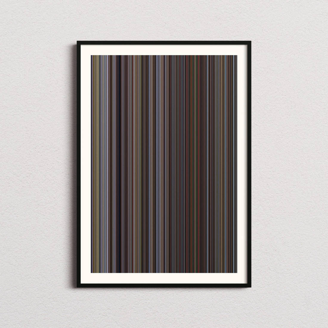 Mad Max 1979 Movie Barcode Poster - Barcode Only
