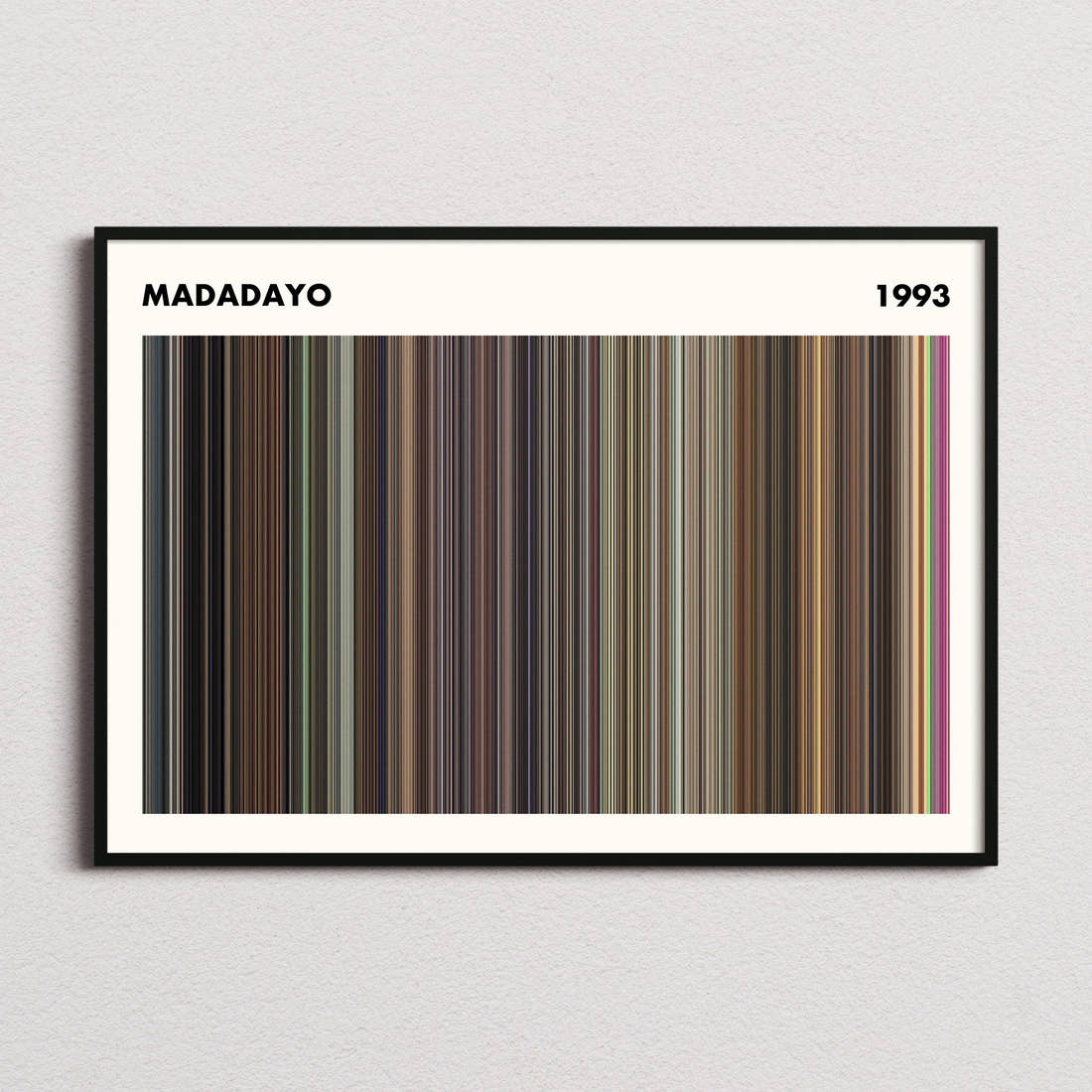 Madadayo Movie Barcode Poster - Simplified
