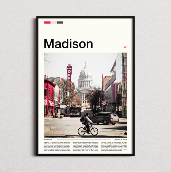 Madison - State Capitol Dome - Travel Print