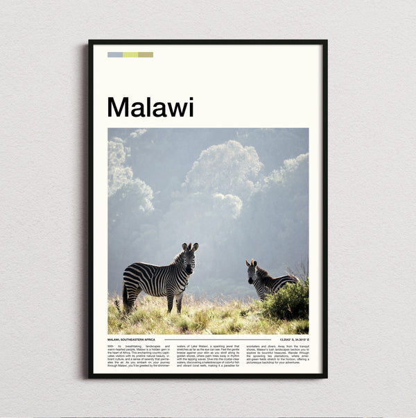 Malawi - Zebras - Travel Print