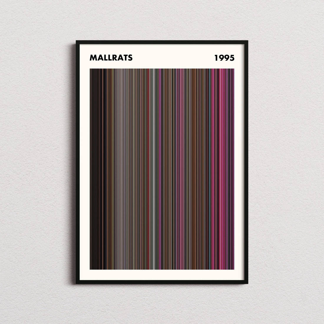 Mallrats Movie Barcode Poster - Simplified