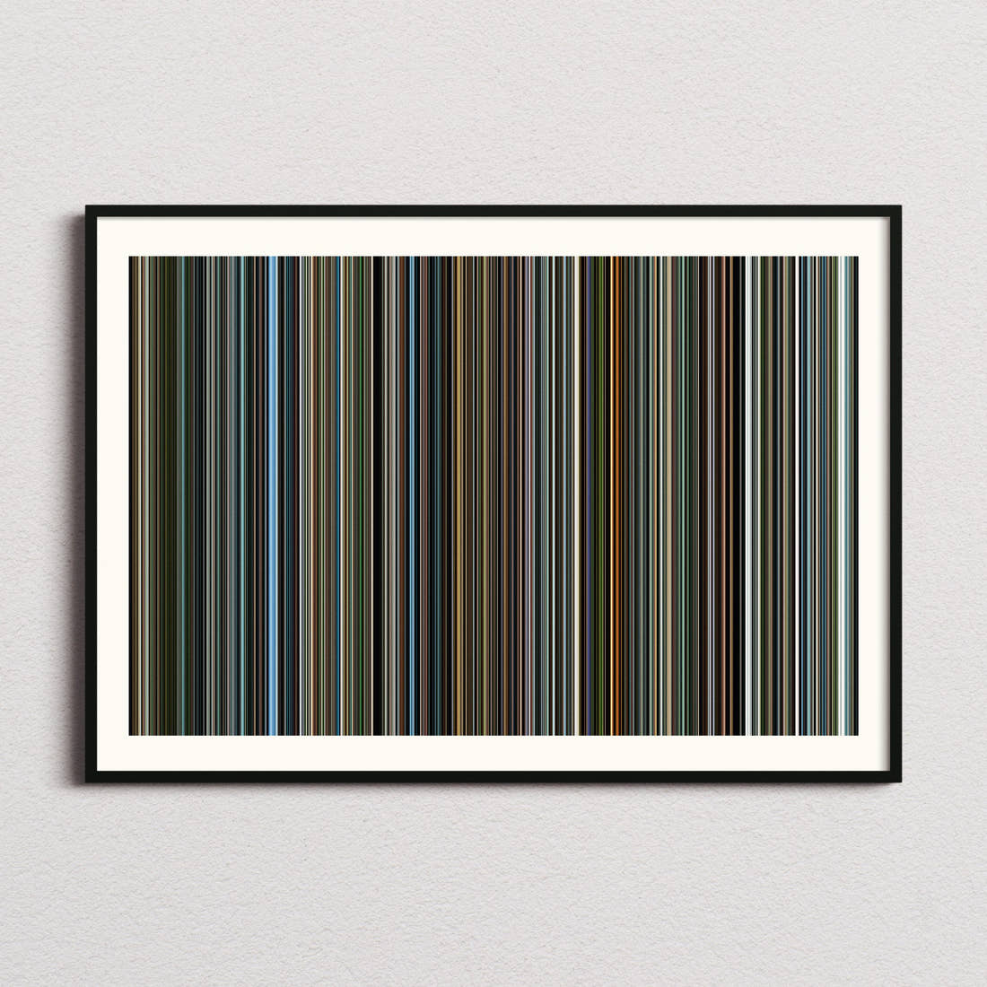 Man on Fire Movie Barcode Poster - Barcode Only