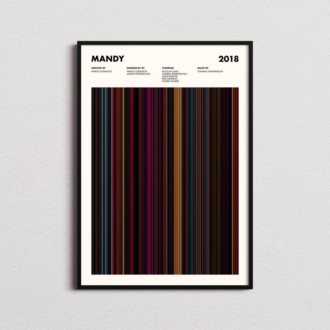 Mandy Movie Barcode Poster