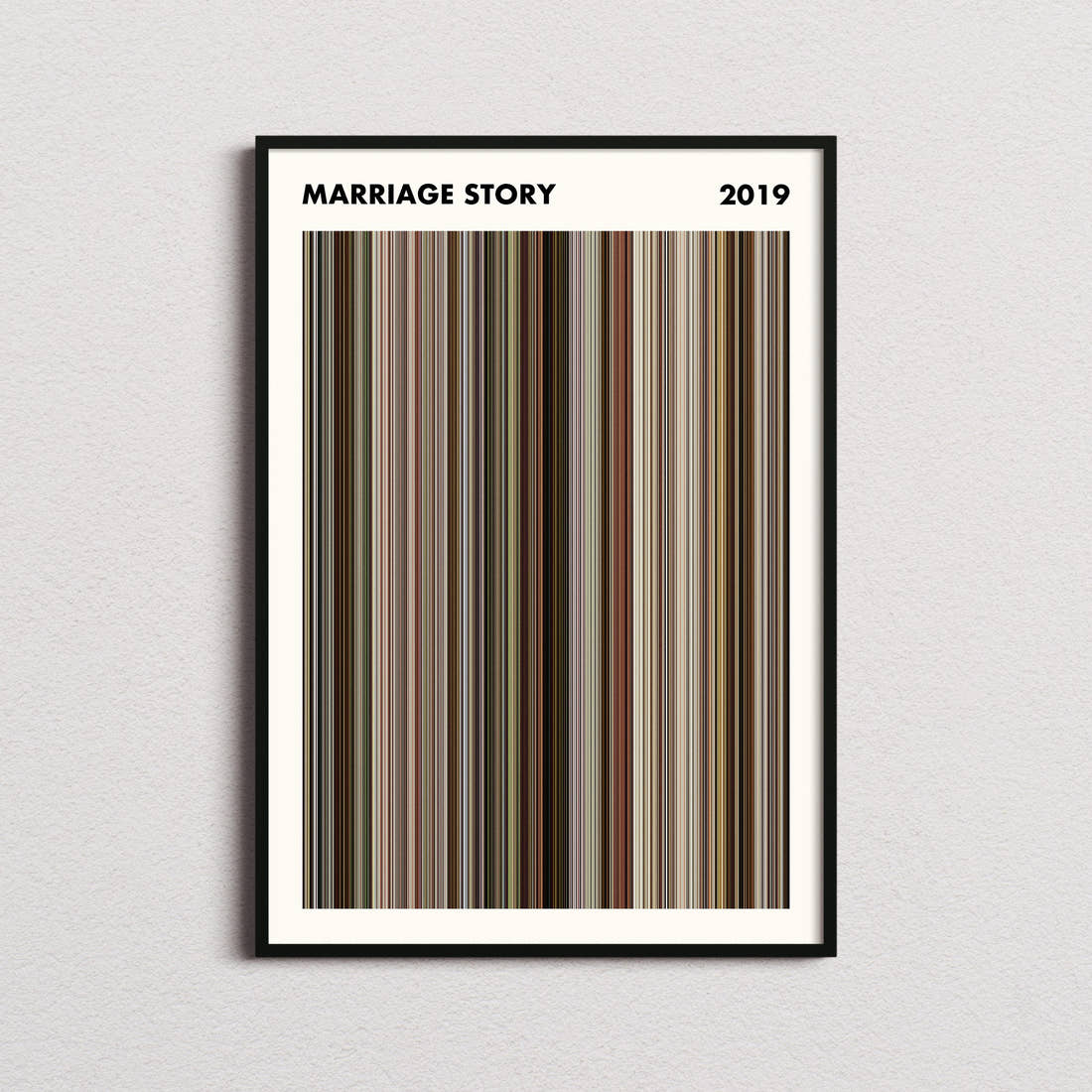 Marriage Story Movie Barcode Poster - Simplified