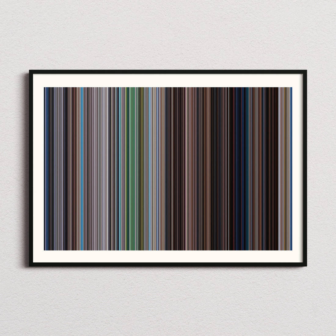 Mary Poppins Movie Barcode Poster - Barcode Only