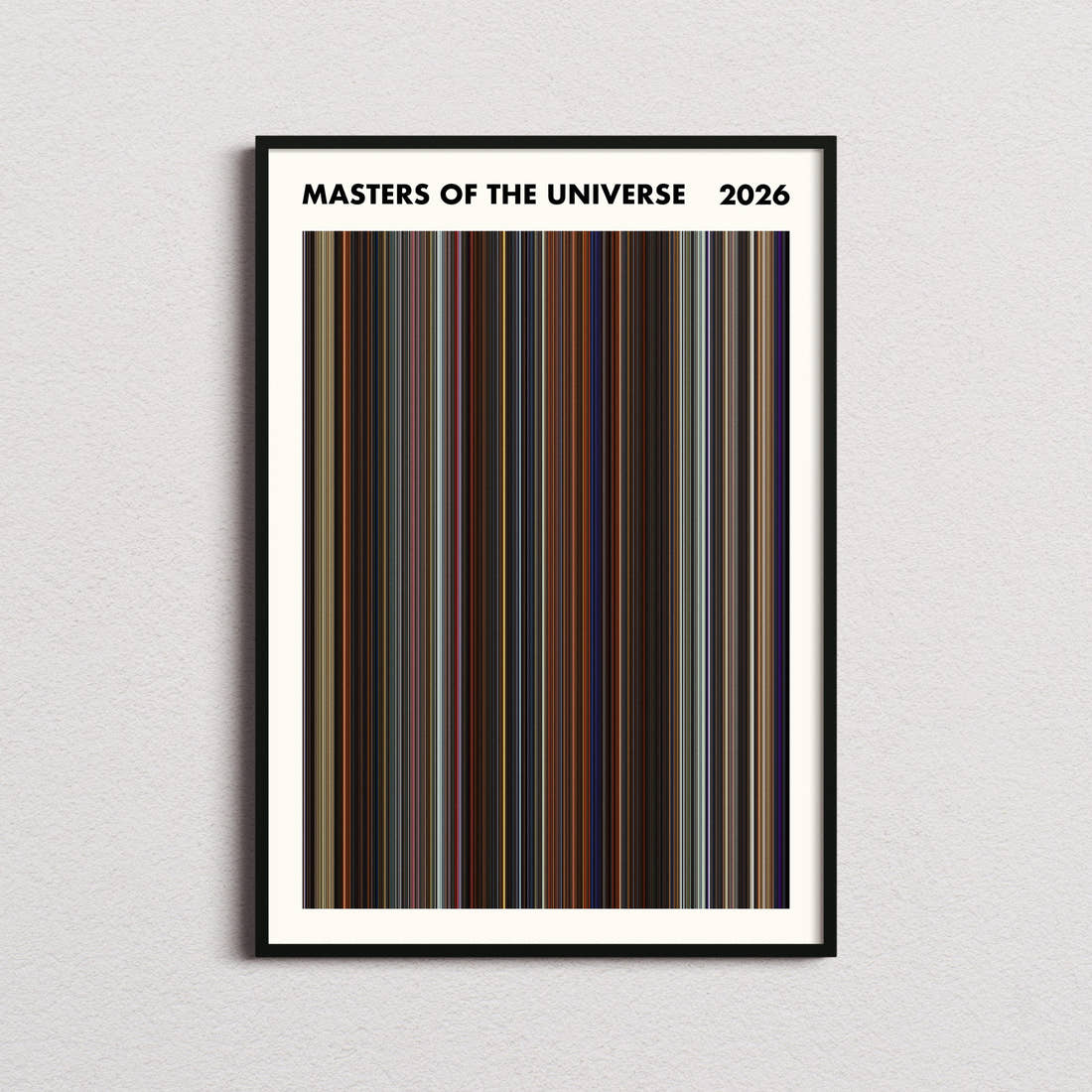 Masters of the Universe Movie Barcode Poster - Simplified