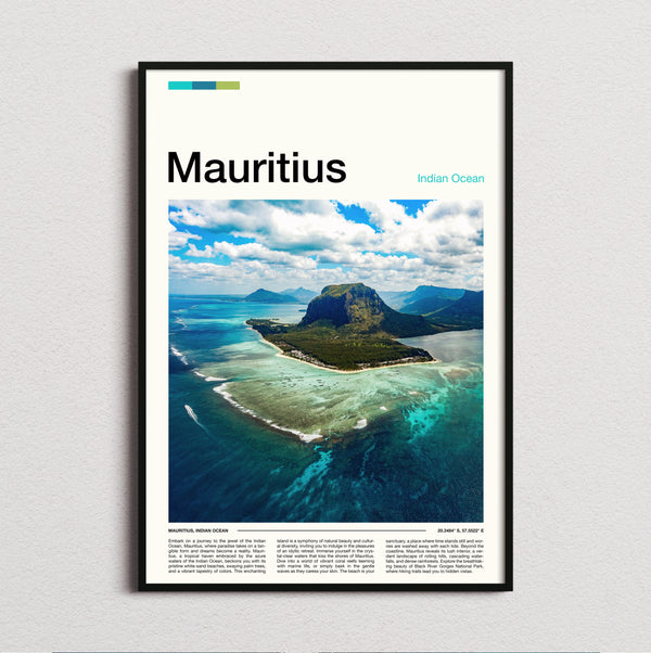 Mauritius - Le Morne Brabant - Travel Print