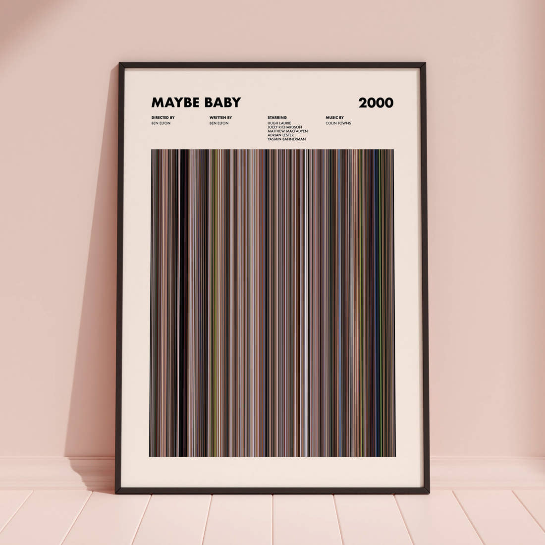 Maybe Baby Movie Barcode Poster