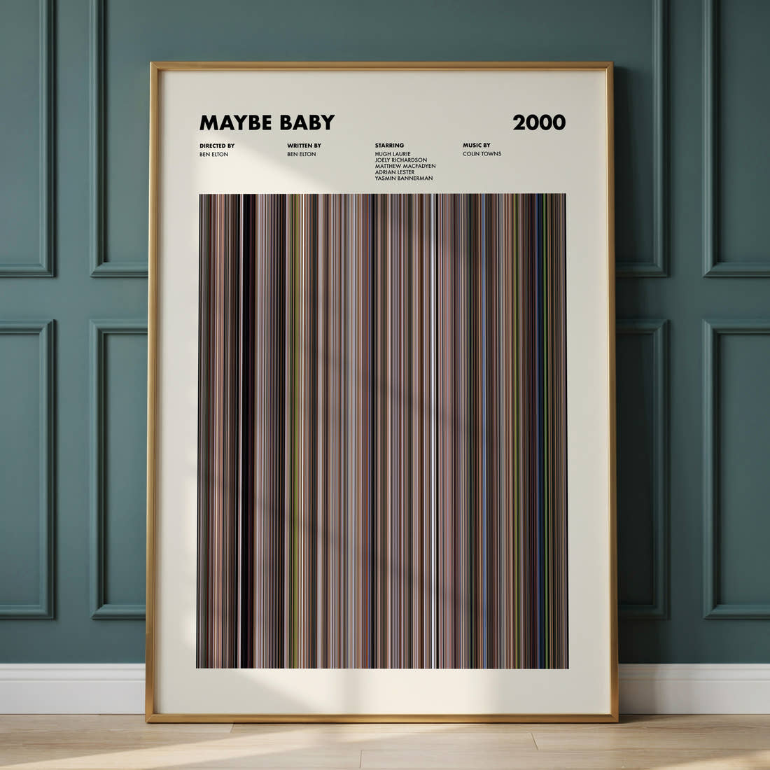 Maybe Baby Movie Barcode Poster
