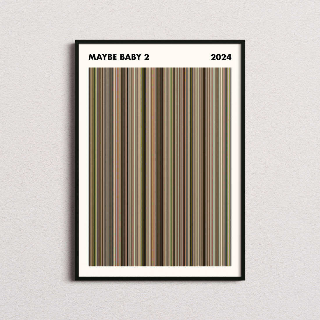 Maybe Baby 2 Movie Barcode Poster - Simplified
