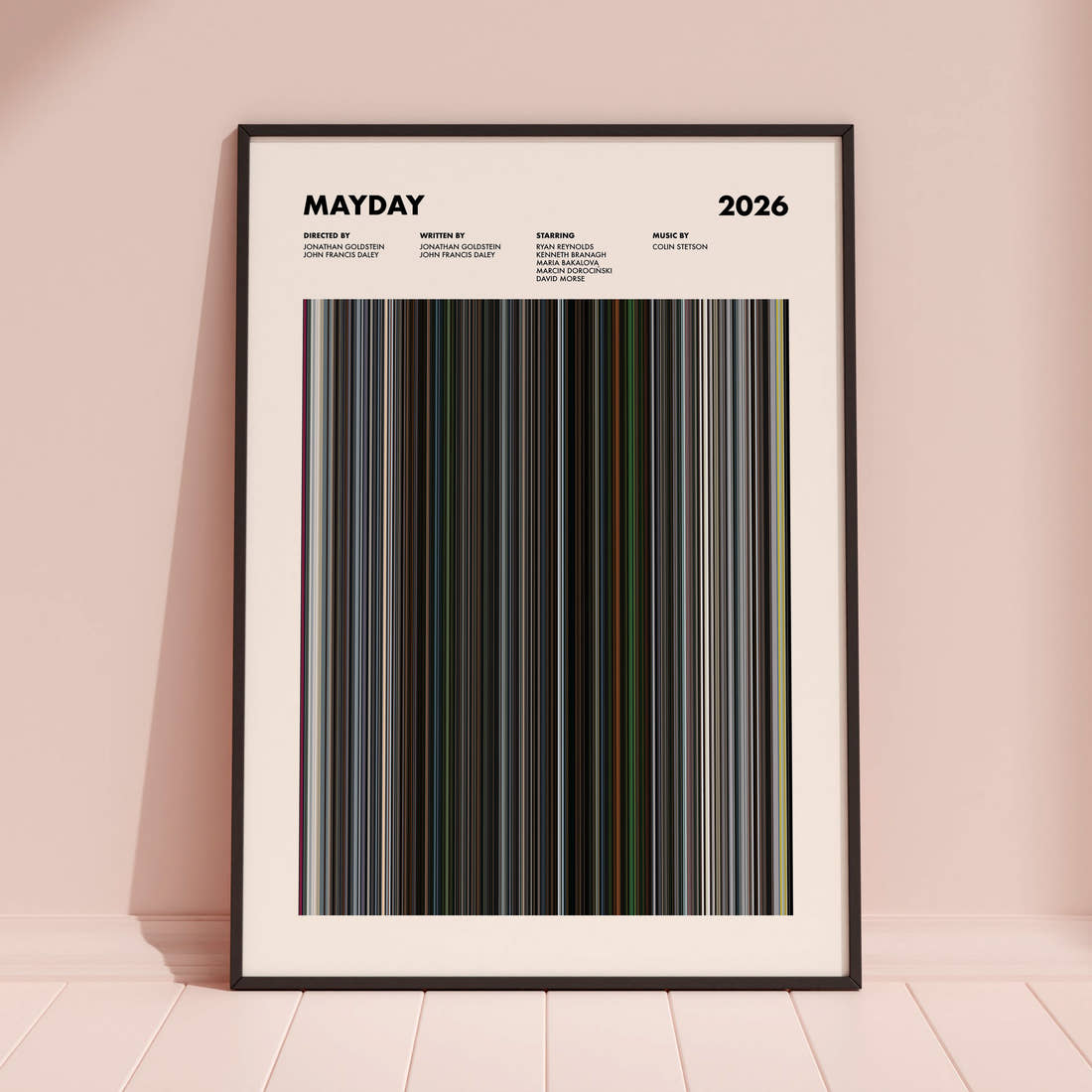 Mayday Movie Barcode Poster
