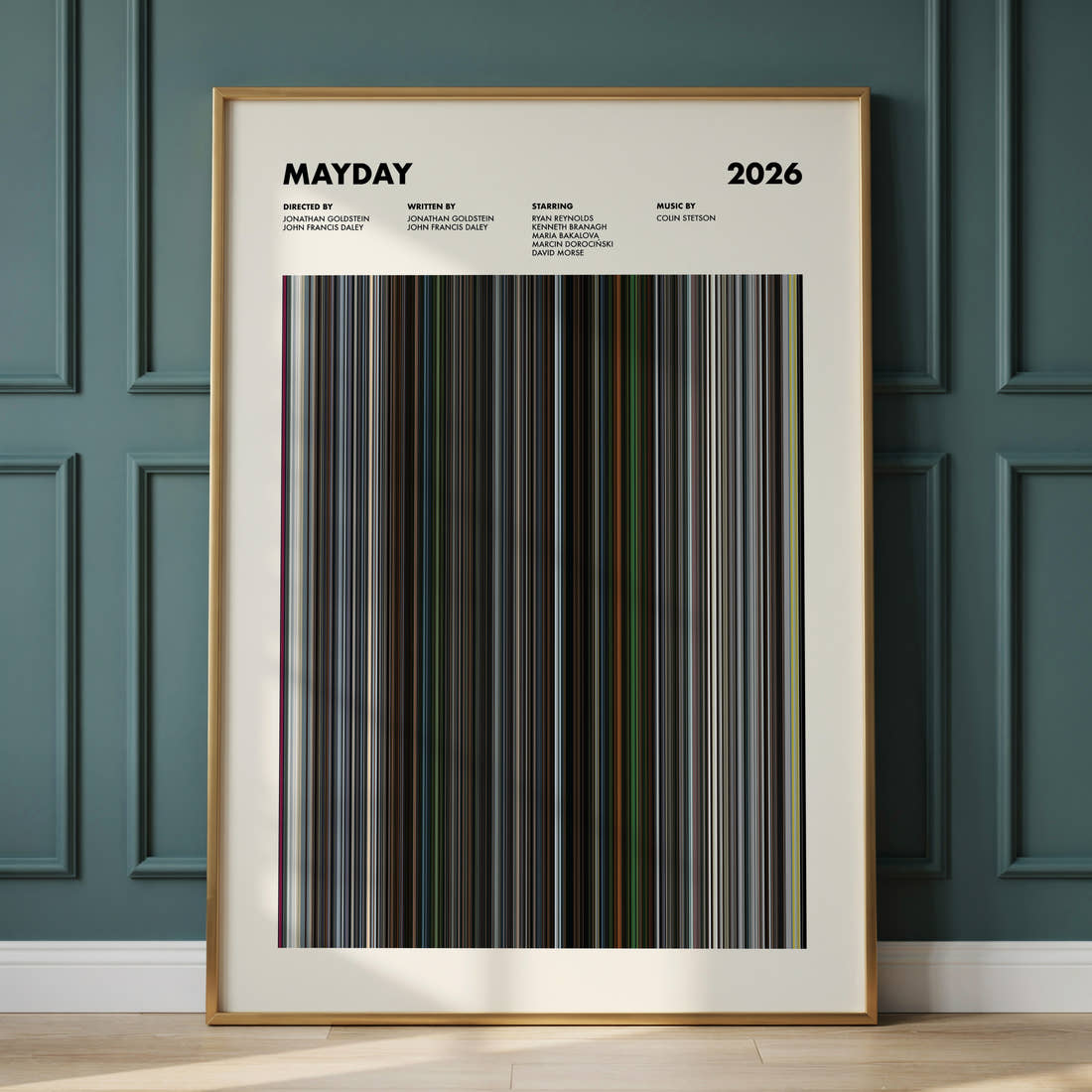 Mayday Movie Barcode Poster