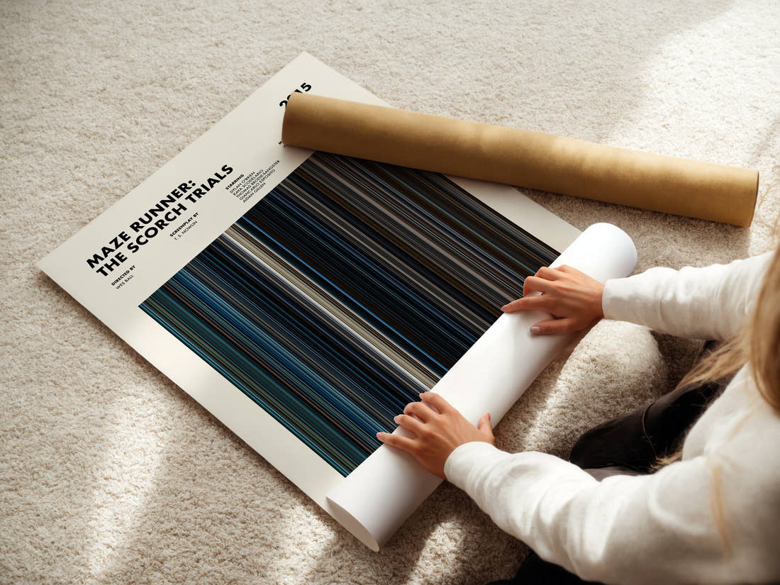 Maze Runner: The Scorch Trials Movie Barcode Poster
