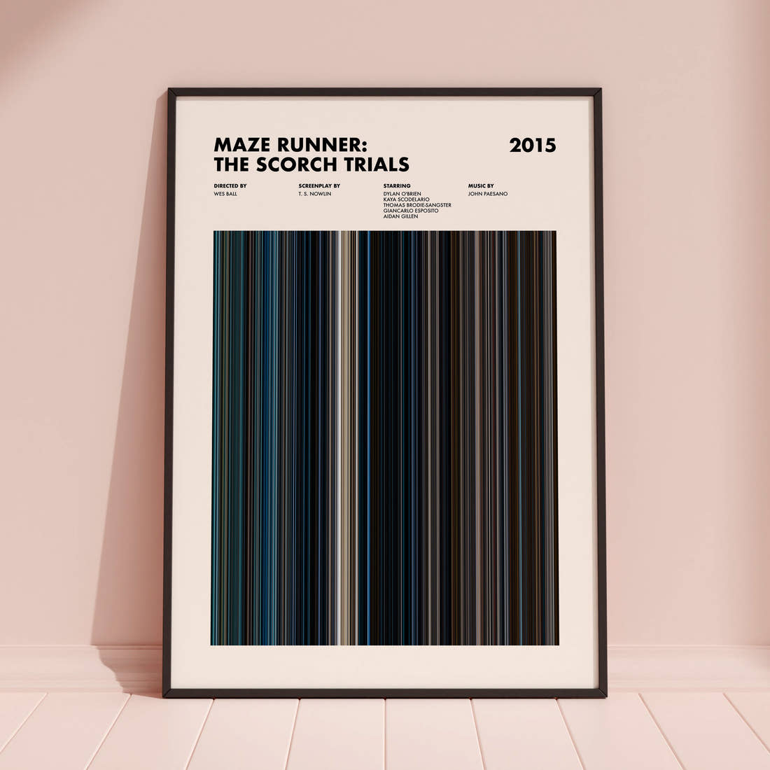 Maze Runner: The Scorch Trials Movie Barcode Poster