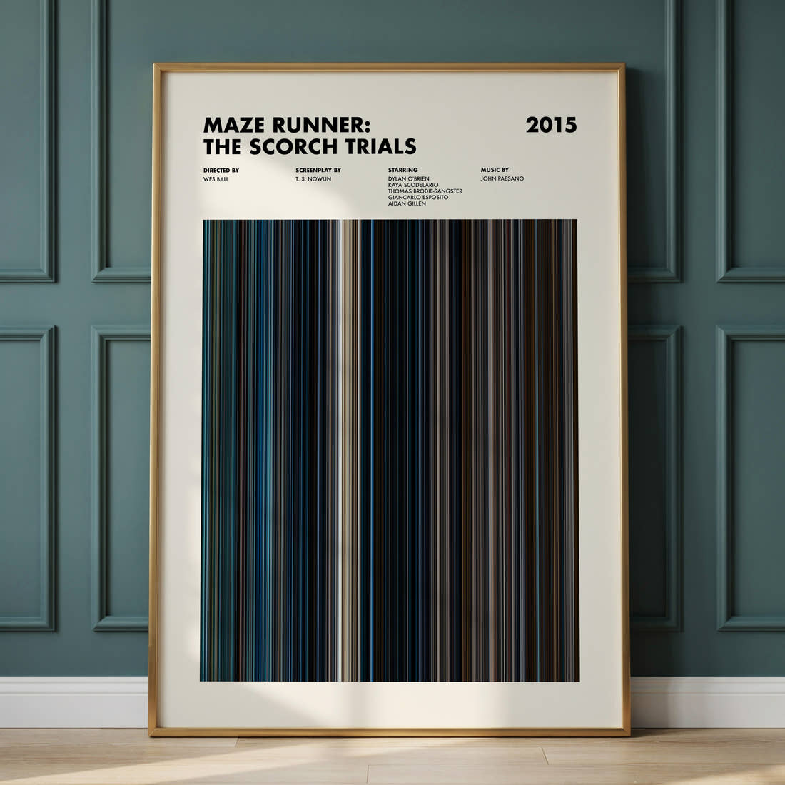 Maze Runner: The Scorch Trials Movie Barcode Poster
