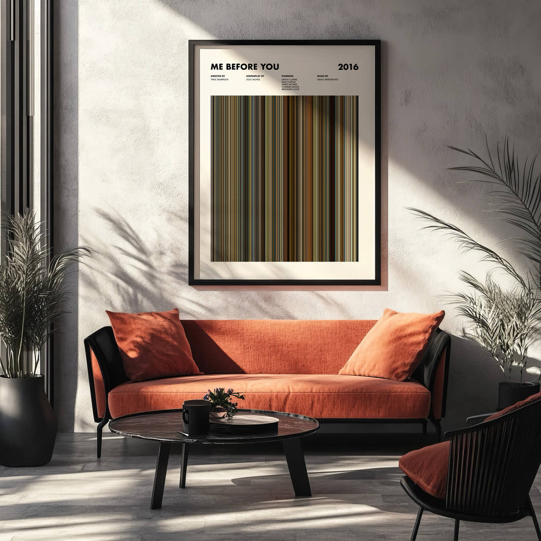 Me Before You Movie Barcode Poster
