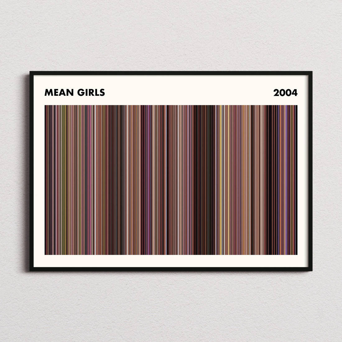 Mean Girls Movie Barcode Poster - Simplified