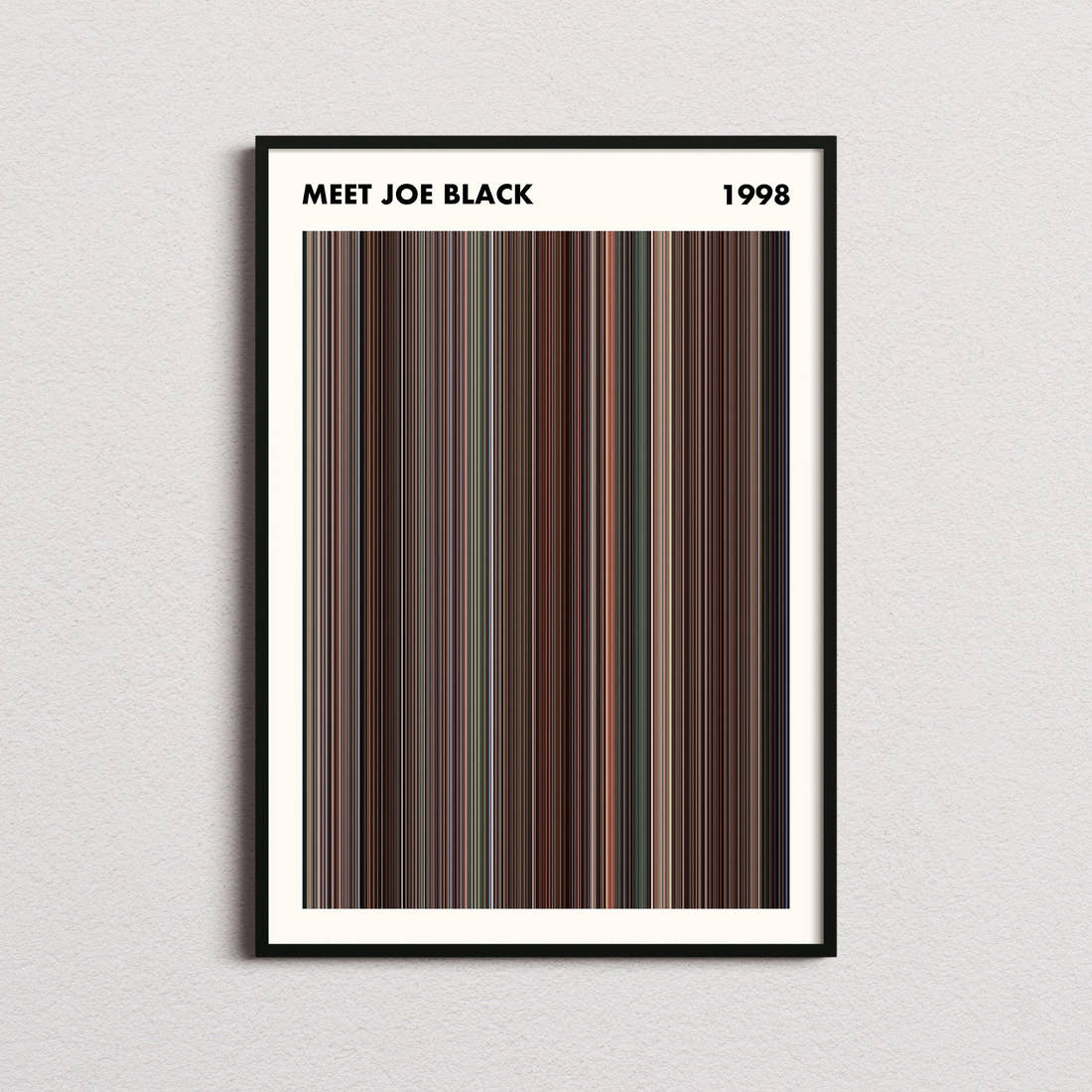 Meet Joe Black Movie Barcode Poster - Simplified