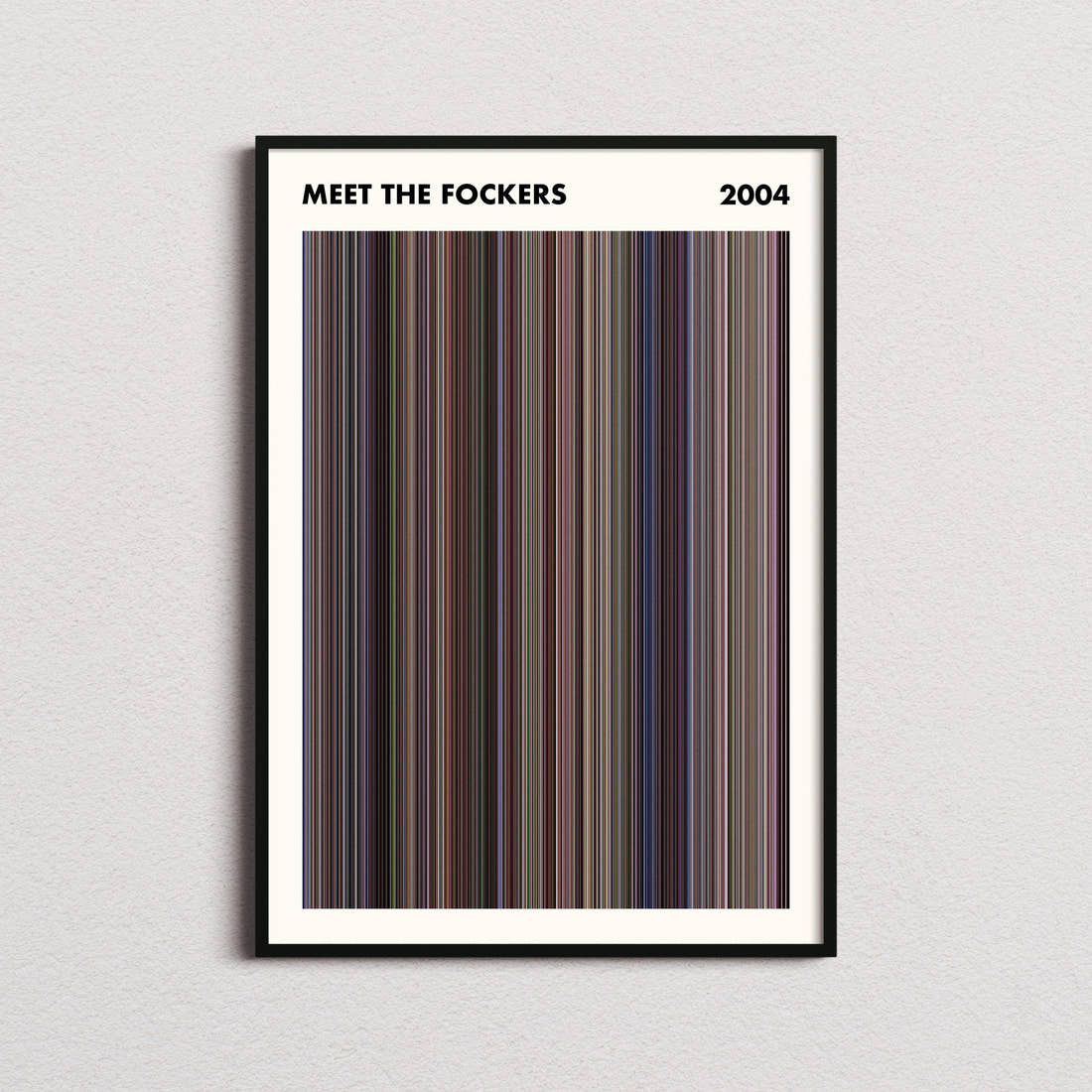 Meet the Fockers Movie Barcode Poster - Simplified