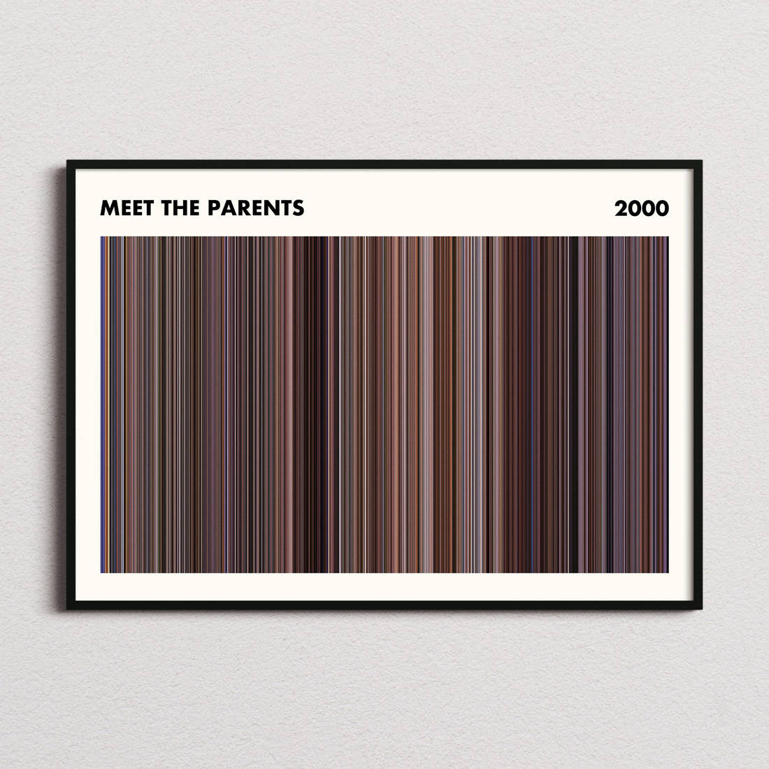 Meet the Parents Movie Barcode Poster - Simplified