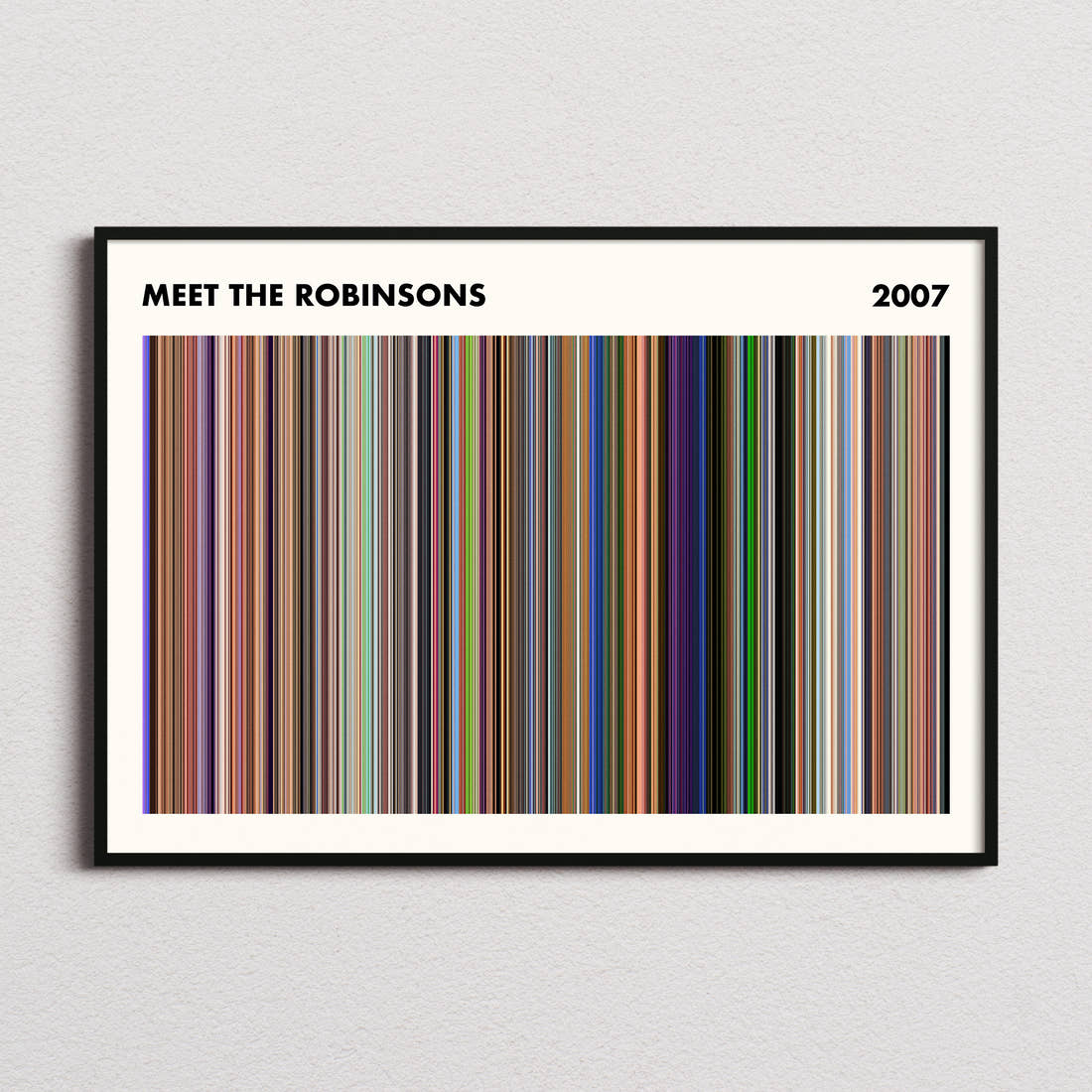 Meet the Robinsons Movie Barcode Poster - Simplified