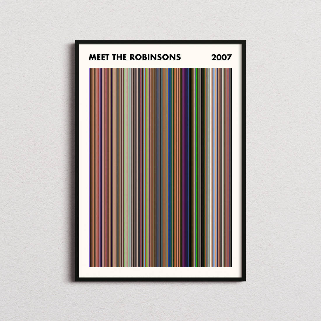 Meet the Robinsons Movie Barcode Poster - Simplified