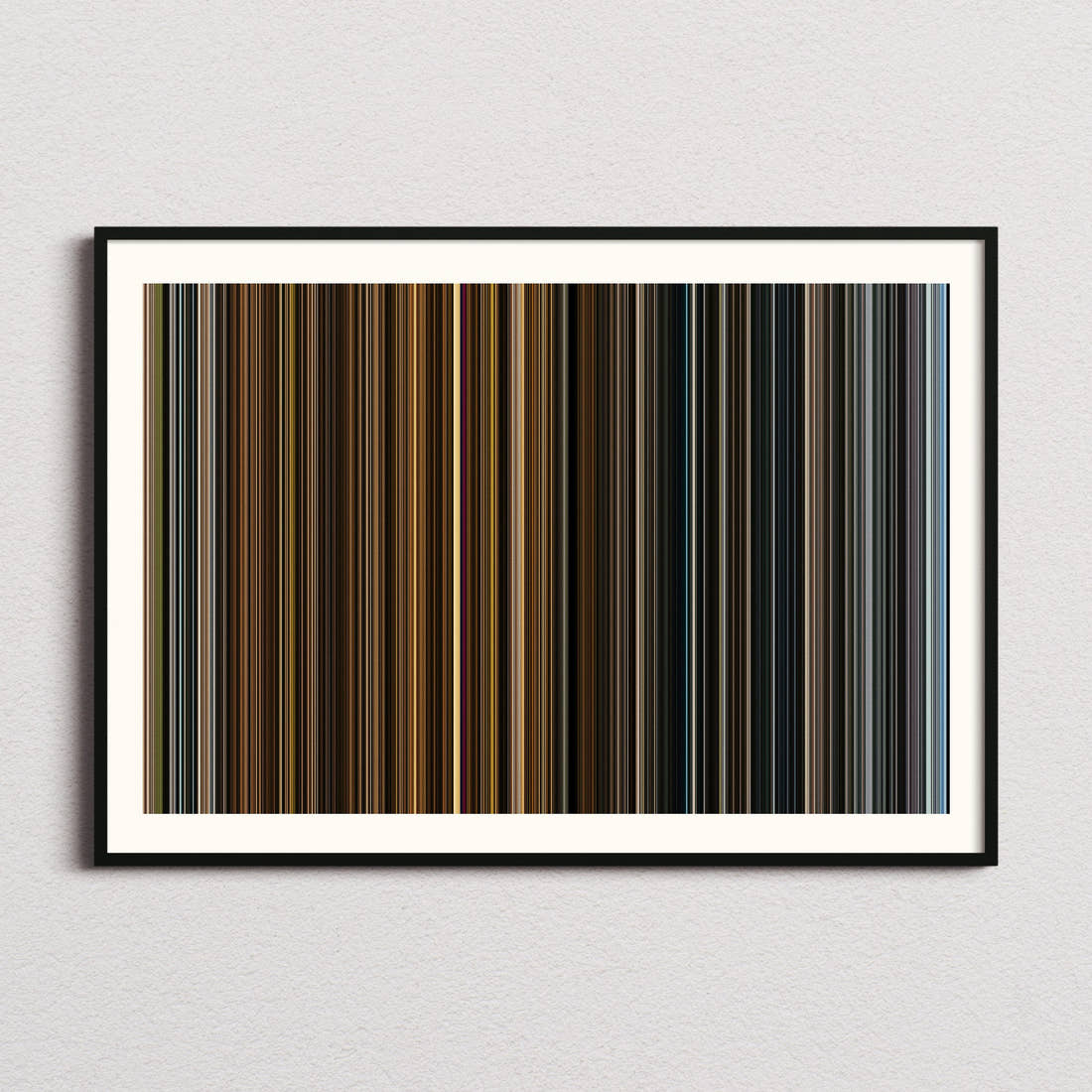 Melancholia Movie Barcode Poster - Barcode Only