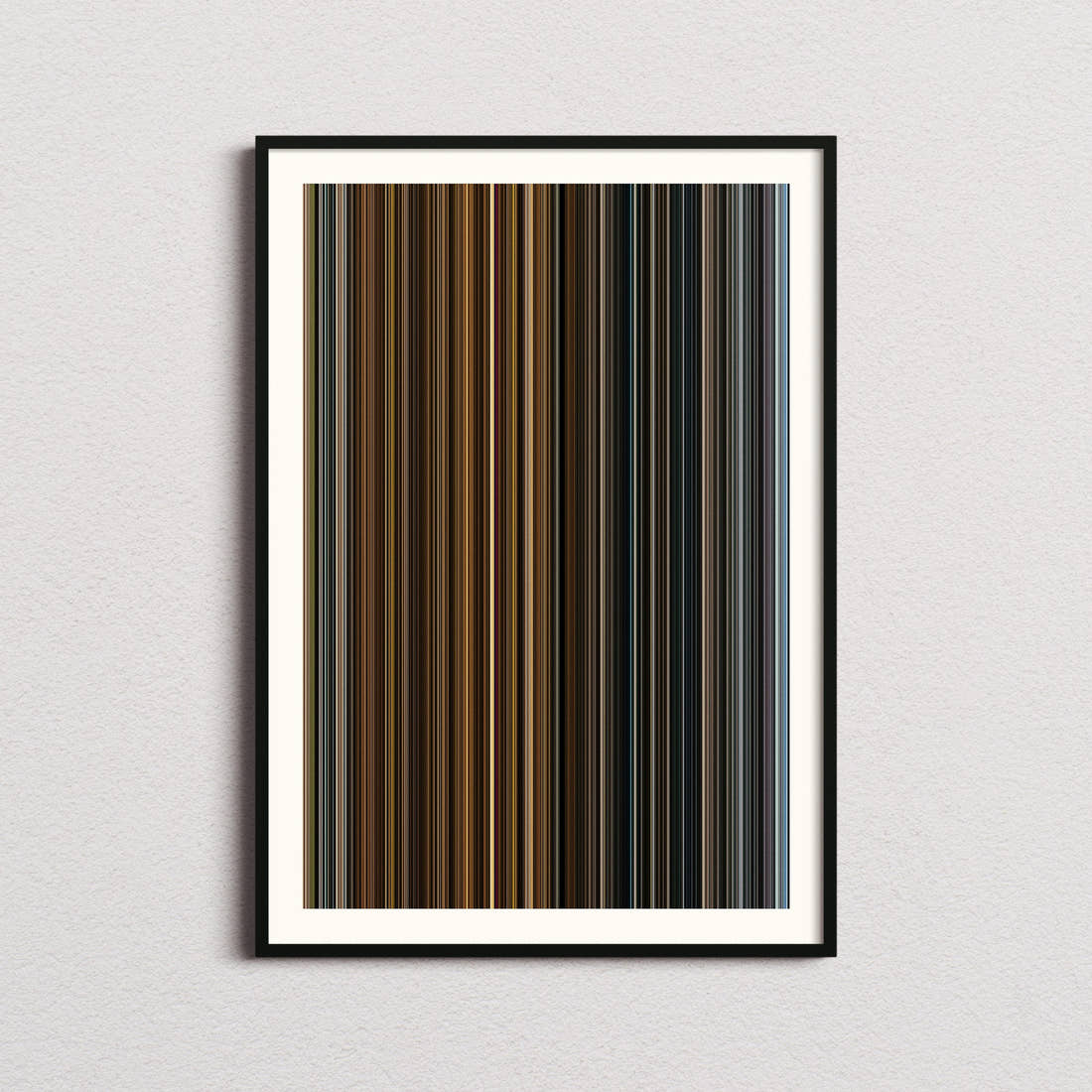 Melancholia Movie Barcode Poster - Barcode Only