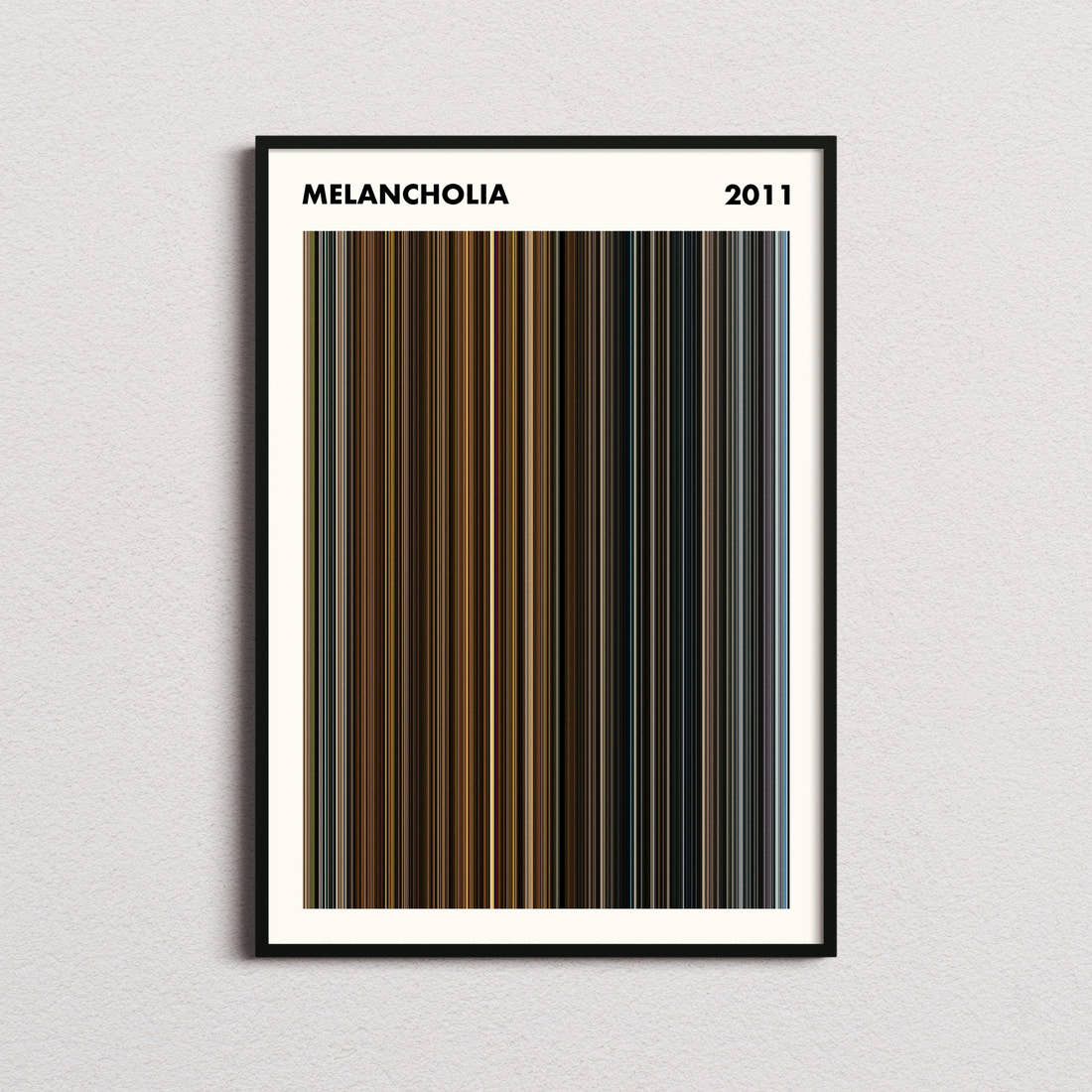 Melancholia Movie Barcode Poster - Simplified