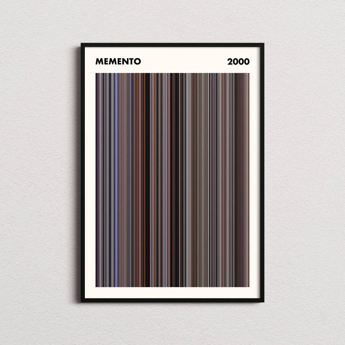 Memento Movie Barcode Poster - Simplified